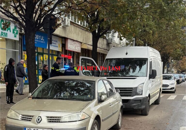 Un bărbat a fost găsit mort într-o dubiță parcată pe marginea drumului, pe bulevardul Tudor Vladimirescu