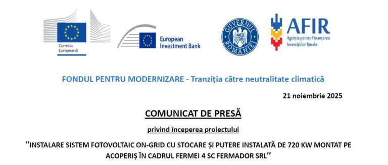 A fost inițializat proiectul 