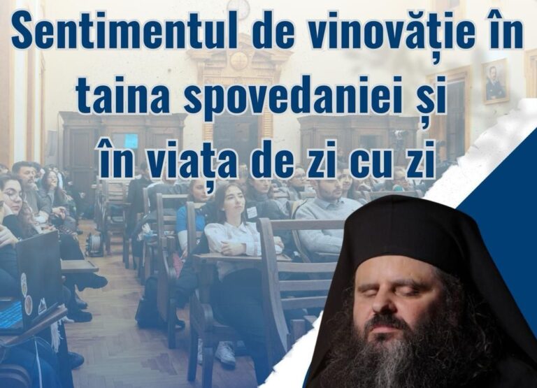 „Vinovăția, între taina spovedaniei și viața de zi cu zi”. Conferință cu părintele Sofian Costea în această seară la Mitropolie