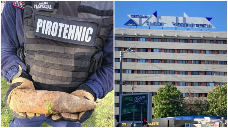 Proiectilul din al Doilea Război Mondial descoperit în Campusul „Tudor Vladimirescu” din Iași: reacția Universității