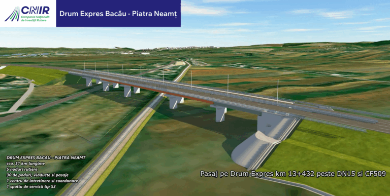 Contract de peste 5 miliarde de lei pentru Drumul Expres Bacău - Piatra Neamț. Când va fi gata drumul ce urmează să lege Piatra Neamț de A7