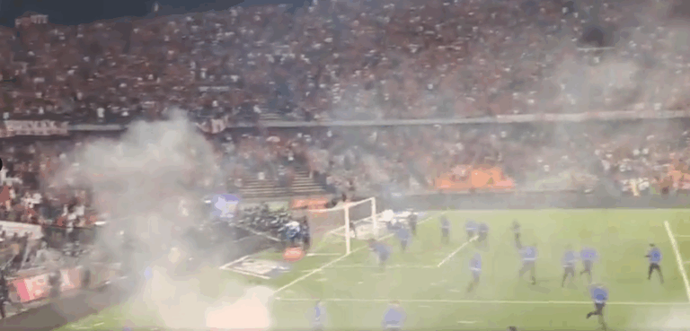 Fotbal: Haos după o încăierare în masă la finala Cupei Columbiei, Atletico Nacional – Independiente Medellin 1-0 - VIDEO