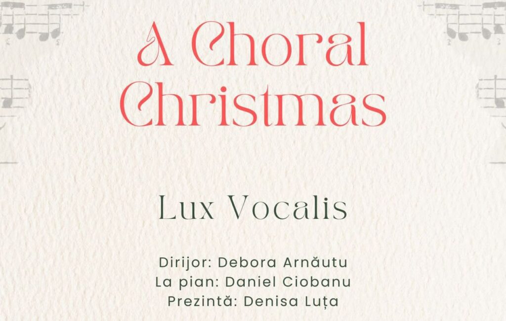 Concert coral de Crăciun, miercuri, într-o cafenea din centrul Iașului