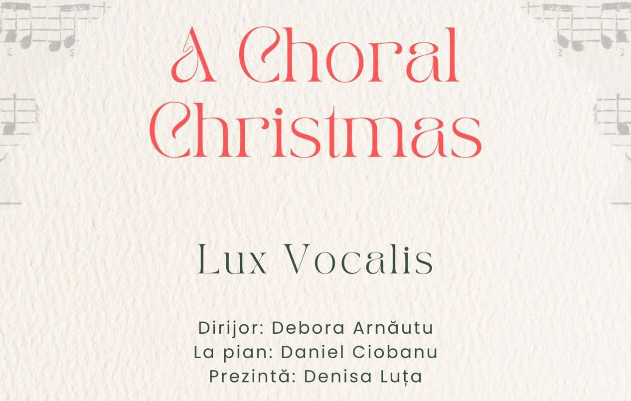 Concert coral de Crăciun, miercuri, într-o cafenea din centrul Iașului