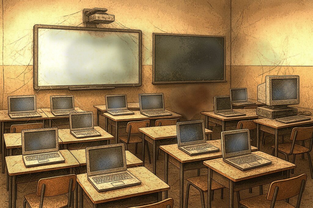  DIGITALIZARE FĂRĂ FINALIZARE | De ce digitalizarea educației nu începe cu tabla inteligentă. Ce lipsește din școala românească. „O digitalizare reală nu înseamnă doar echipamente”