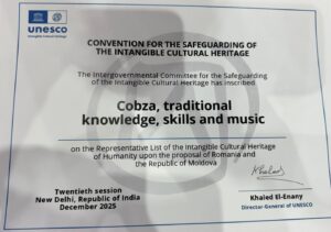 Maricel Popa, martor al unui moment istoric: cobza de la Iași, validată UNESCO (P)