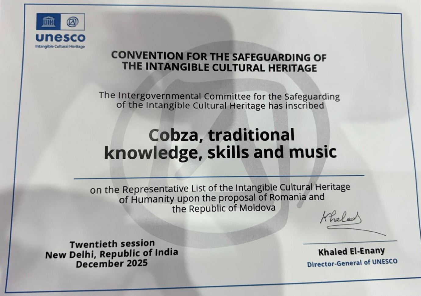 Maricel Popa, martor al unui moment istoric: cobza de la Iași, validată UNESCO (P)