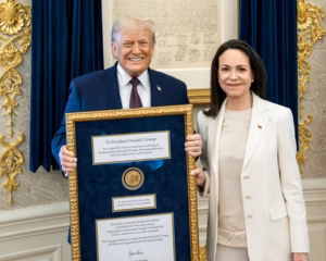 Trump acceptă Premiul Nobel pentru Pace al lui Machado
