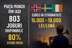 Ce se mai caută, cât se mai plătește? Piața muncii din Iași: multe locuri disponibile, puține oportunități reale