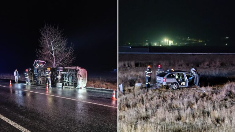 Cum s-a produs accidentul grav de la Lețcani, în care au fost implicate două autoturisme și un microbuz. Șoferul vinovat era băut și circula cu numere false