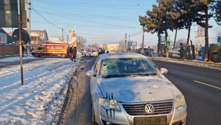 Botoșani: Bărbat decedat după ce a fost lovit de o mașină pe trecerea de pietoni