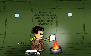 Cât de spartan era avionul lui Nicușor