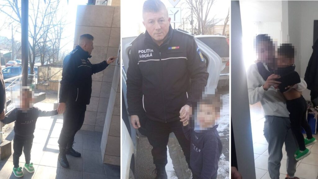  Copil de 4 ani dispărut de la grădiniță, adus de polițiștii locali înghețat acasă. Educatoarea a aflat de dispariție de la mamă