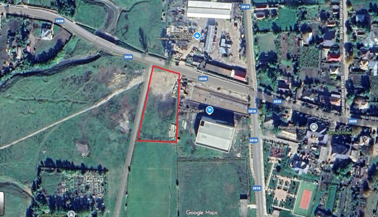 Teren de 3.600 mp în centrul comunei concesionat în timp record firmei fostei soții a primarului: sub 3 luni toate procedurile. Firma, înființată cu câteva zile înainte de licitație