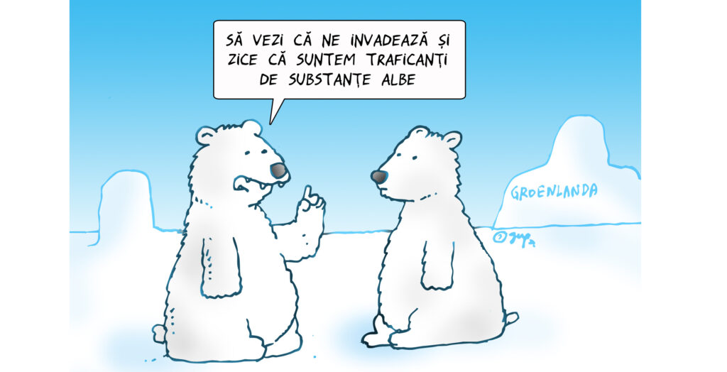  Discuție între doi urși polari din Groelanda