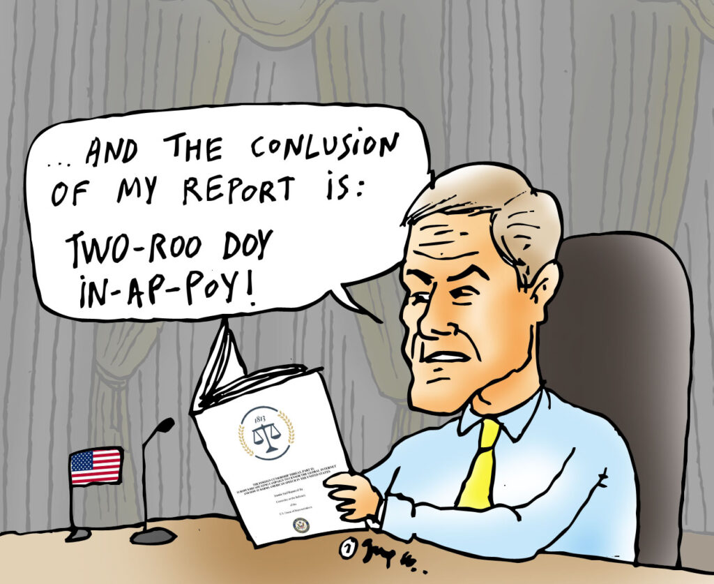  Concluzia raportului Comisiei pentru Justiție din Camera Reprezentaților SUA