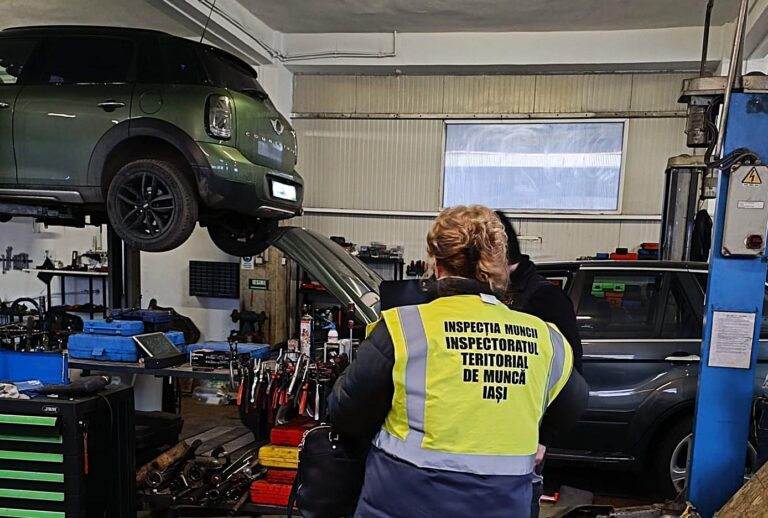 Multă muncă „la negru” în service‑urile auto din Iași. Controale ITM: zeci de nereguli și amenzi de peste 160.000 lei