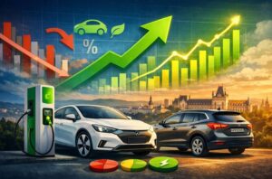 Hibridele depășesc în premieră benzinarele. Date oficiale - înmatriculările auto din Iași scad, dar segmentul electric urcă cu 57%