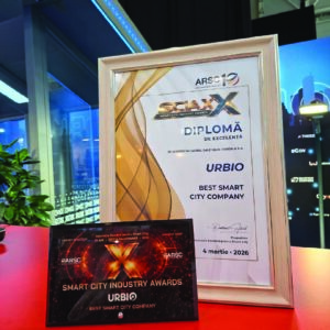 URBIO, liderul pieței de Smart City din România, confirmat prin premiul „Best Smart City Company” la SCIA (P)
