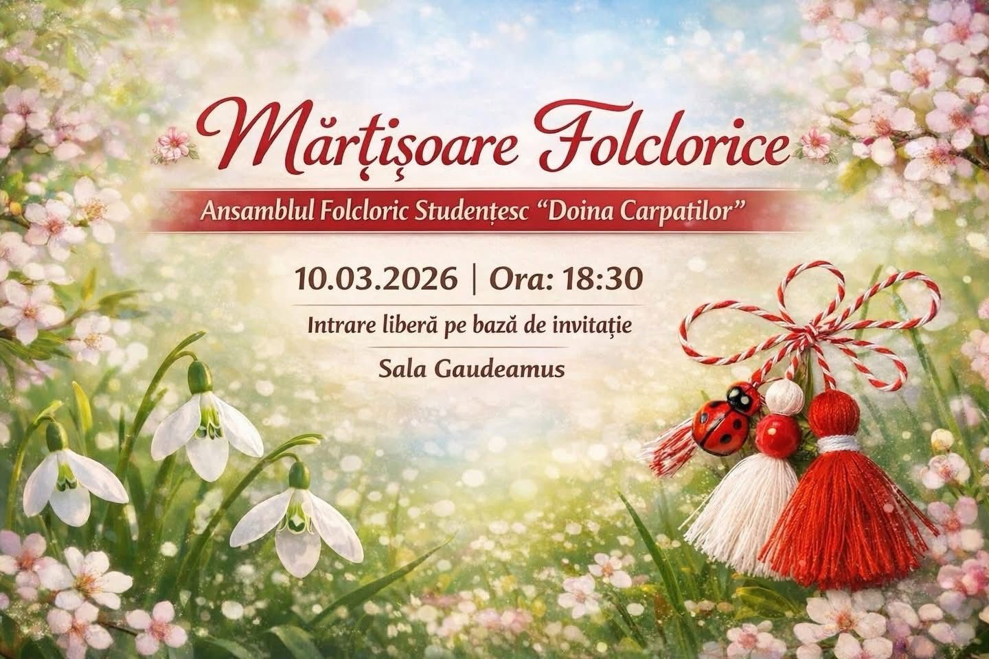  Ansamblul studențesc „Doina Carpaților” invită publicul la un spectacol dedicat tradițiilor românești