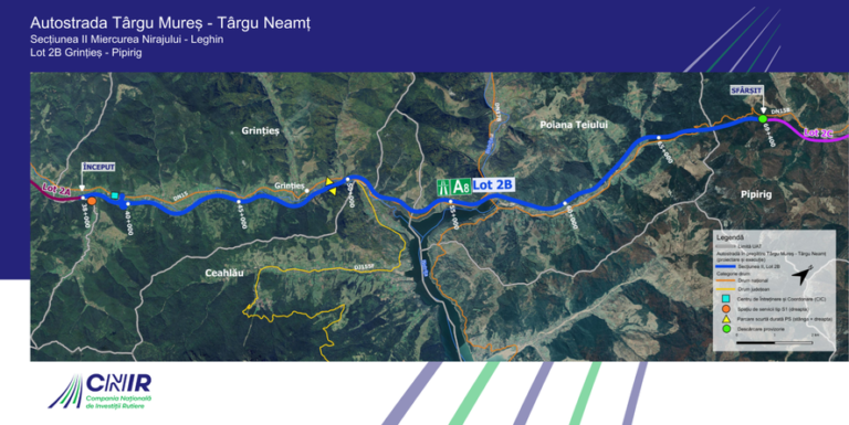 Compania Naţională de Investiţii Rutiere a alocat aproape 40 de milioane de lei pentru exproprieri pentru lotul 2B Grinţieş-Pipirig al Autostrăzii A8 Târgu Mureş-Târgu Neamţ