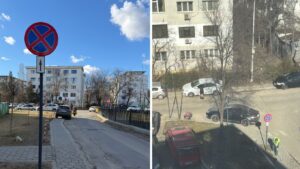 Ieșeni revoltați după ce Primăria a instalat indicatoare „Oprirea interzisă” pe strada lor. „Nu mai avem unde parca!” Cine are dreptate?